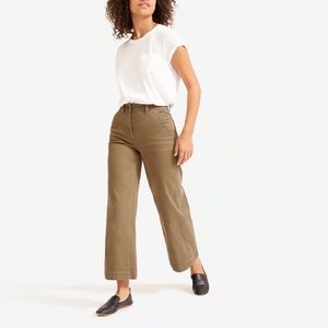 Everlane The Wide Crop Pant in Ochre